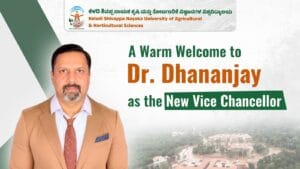 Dr. Dhananjay assuming office as the new Vice Chancellor